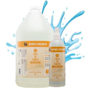 A bottle of water and a spray bottle