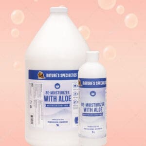 A bottle of water and a container of liquid.