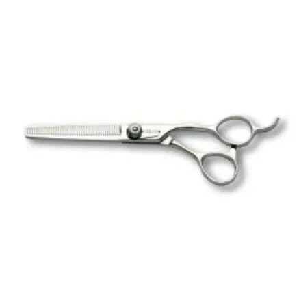 A pair of scissors with a handle on top.